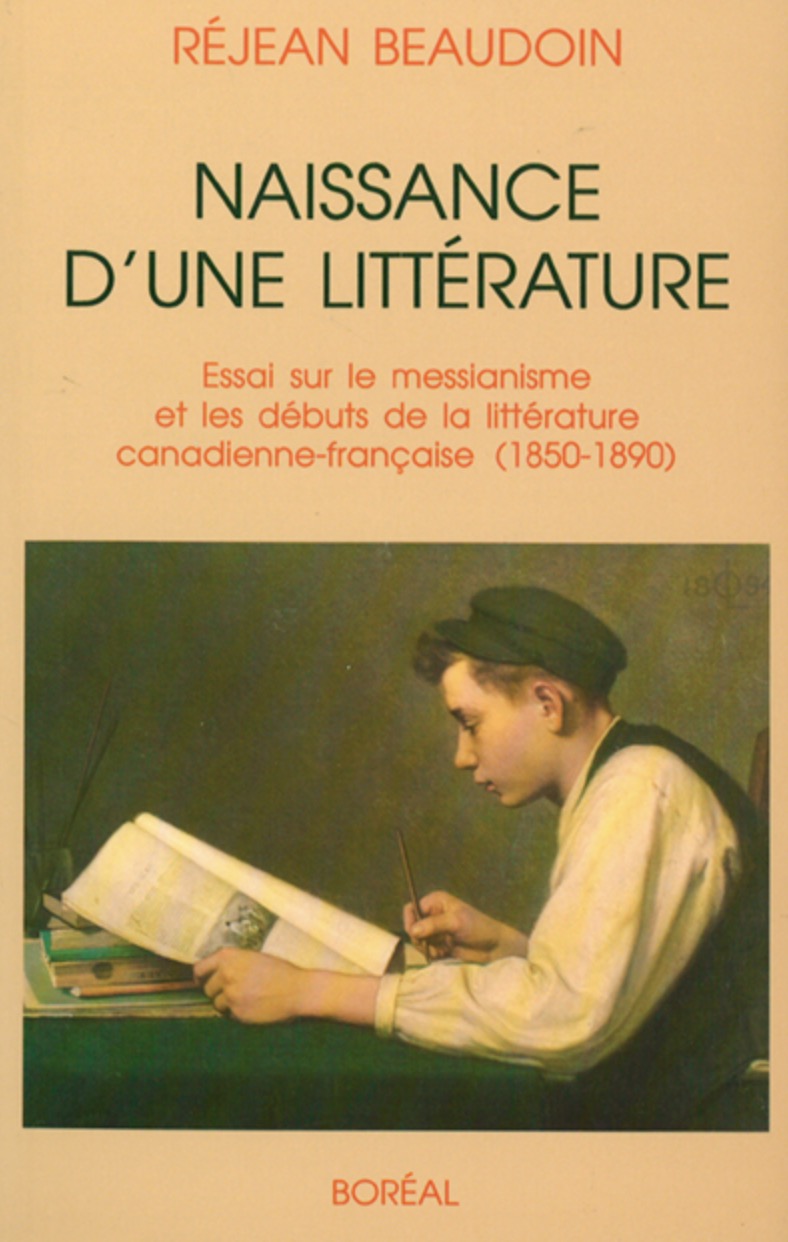 R�jean Beaudoin, Naissance d&rsquo;une litt�rature, 1989, couverture