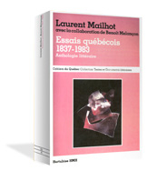 Essais qu&eacute;b&eacute;cois 1837-1983, 1984, couverture