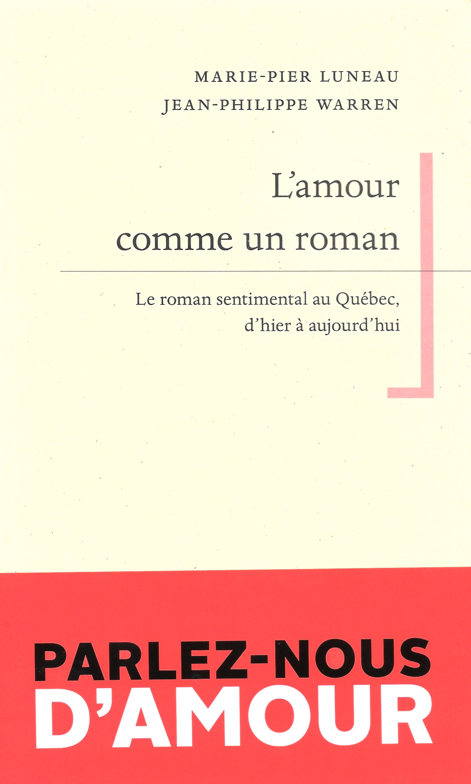 Couverture de Marie-Pier Luneau et Jean-Philippe Warren (2022)